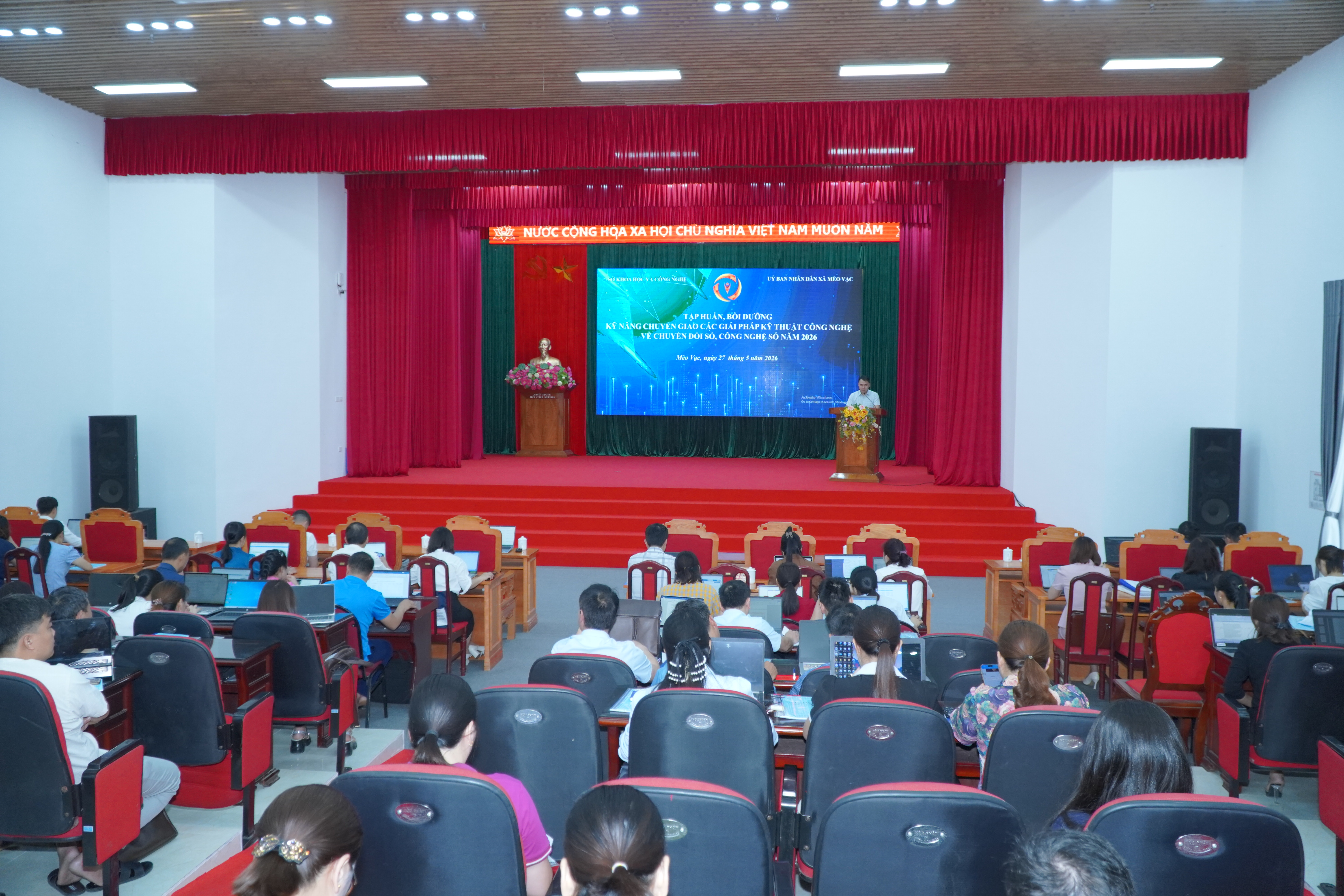 UBND xã Mèo Vạc tổ chức lớp tập huấn bồi dưỡng kỹ năng chuyển đổi số năm 2026