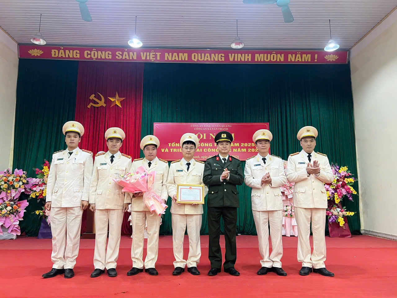 CÔNG AN XÃ TÂN THANH QUYẾT TÂM THỰC HIỆN THẮNG LỢI NHIỆM VỤ NĂM 2026