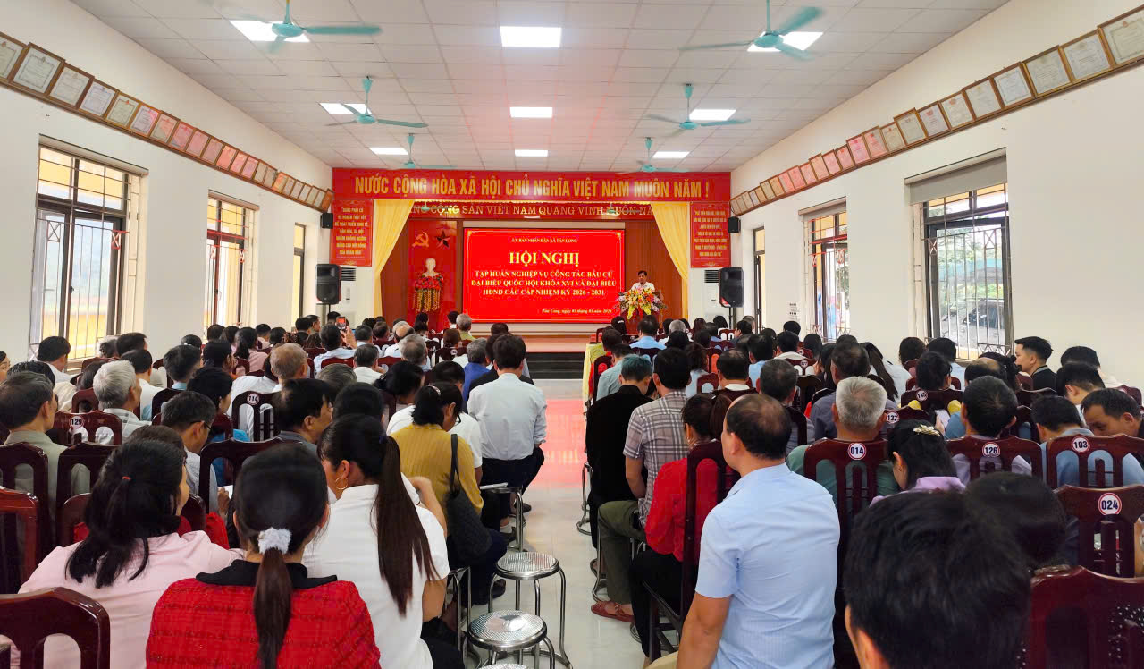 Hội nghị tập huấn nghiệp vụ công tác bầu cử đại biểu Quốc hội khóa XVI và đại biểu HĐND các cấp nhiệm kỳ 2026–2031