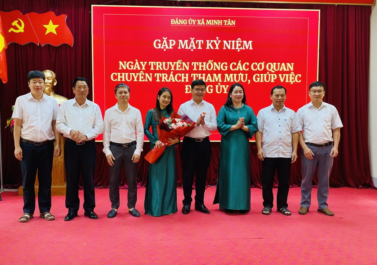XÃ MINH TÂN: PHÁT HUY TRUYỀN THỐNG CÁC CƠ QUAN THAM MƯU, GIÚP VIỆC ĐẢNG ỦY