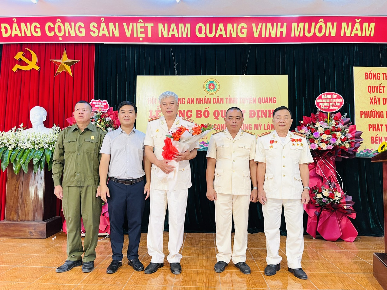 Lễ công bố Quyết định thành lập Chi hội cựu Công an nhân dân phường Mỹ Lâm, tỉnh Tuyên Quang