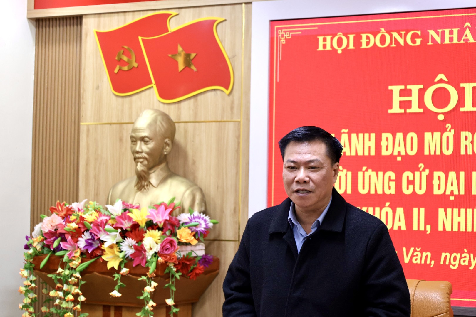 Hội nghị ban lãnh đạo mở rộng thảo luận, giới thiệu ứng cử đại biểu HĐND xã Đồng Văn nhiệm kỳ 2026 - 2031