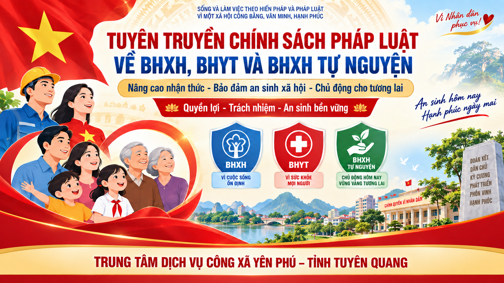 ĐẨY MẠNH TUYÊN TRUYỀN, PHỔ BIẾN CHÍNH SÁCH, PHÁP LUẬT VỀ BẢO HIỂM XÃ HỘI, BẢO HIỂM Y TẾ VÀ BẢO HIỂM XÃ HỘI TỰ NGUYỆN
