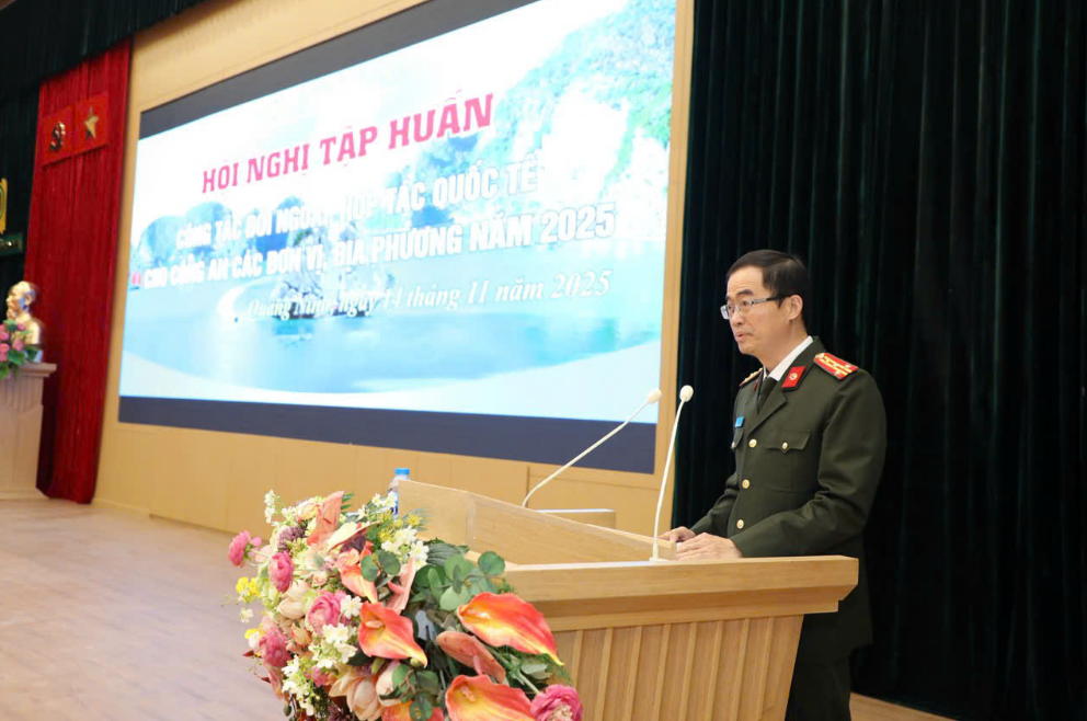 BỘ CÔNG AN TỔ CHỨC TẬP HUẤN CÔNG TÁC ĐỐI NGOẠI NĂM 2025