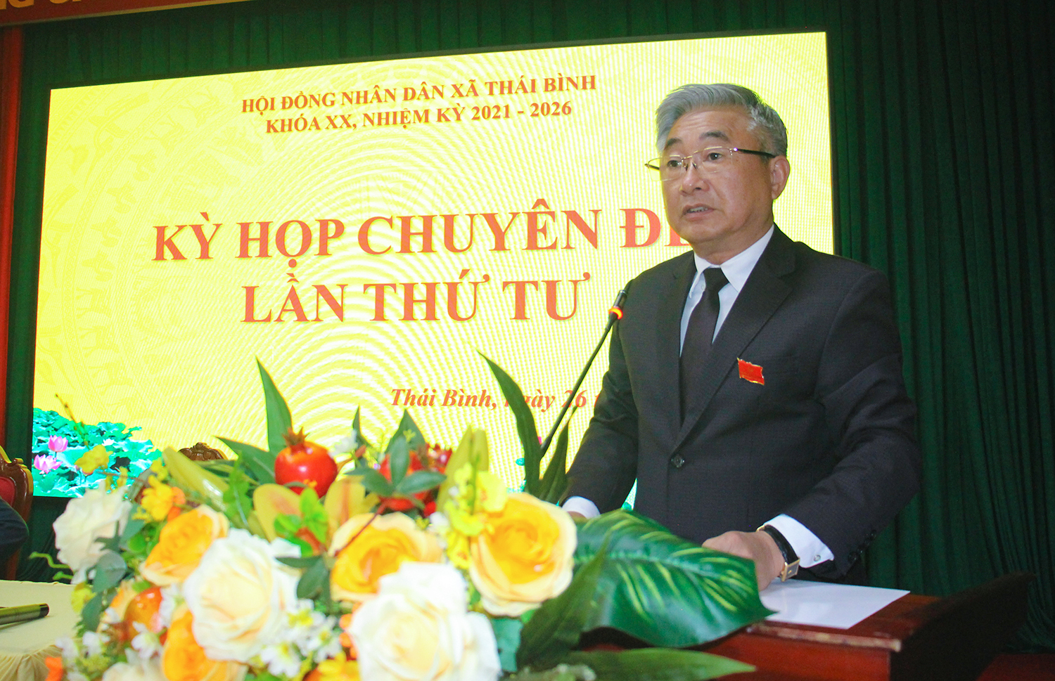 Kỳ họp chuyên đề HĐND xã Thái Bình lần thứ tư, nhiệm kỳ 2021-2026