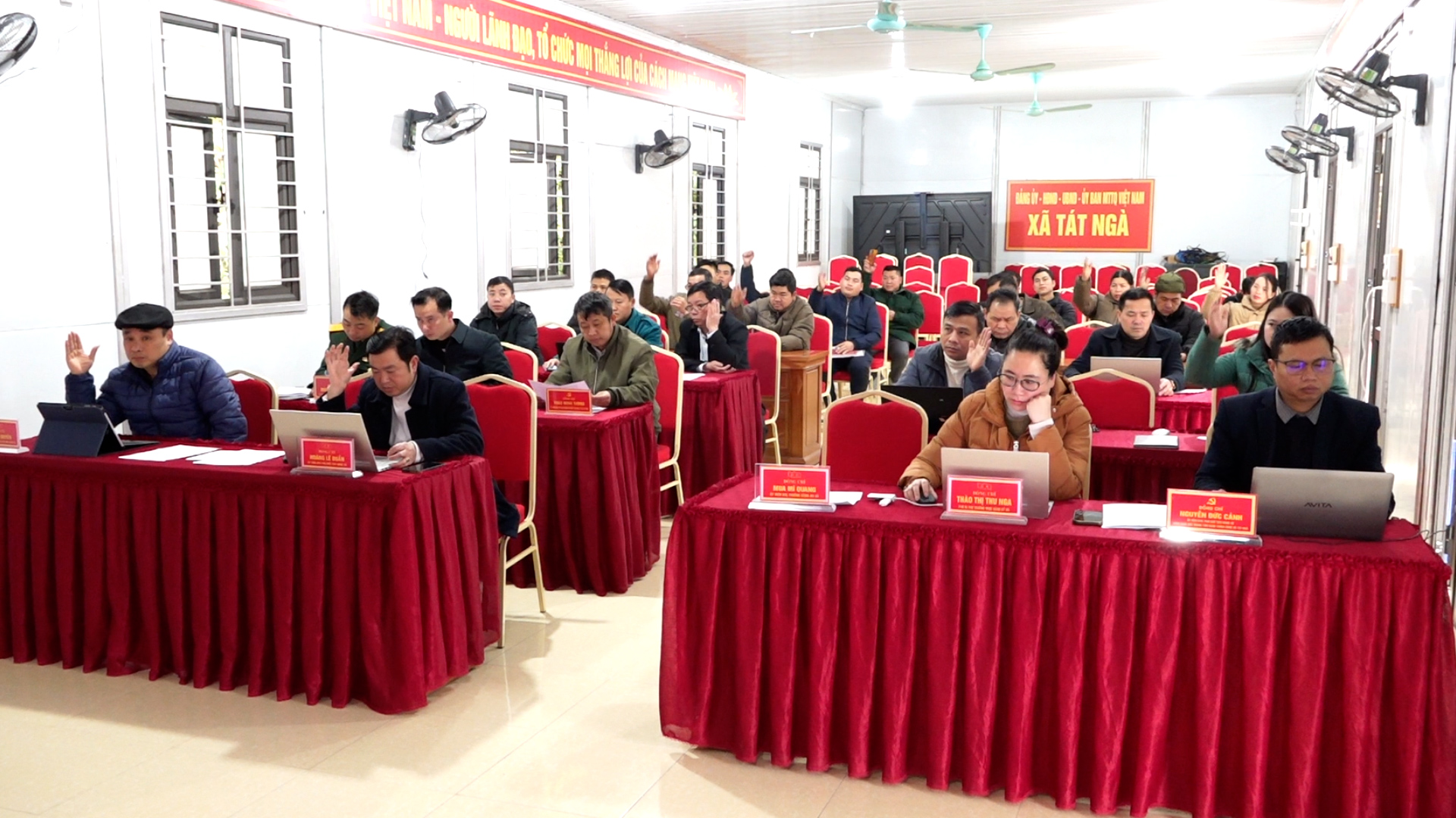 Ủy ban MTTQ Việt Nam xã Tát Ngà tổ chức Hội nghị hiệp thương lần thứ ba