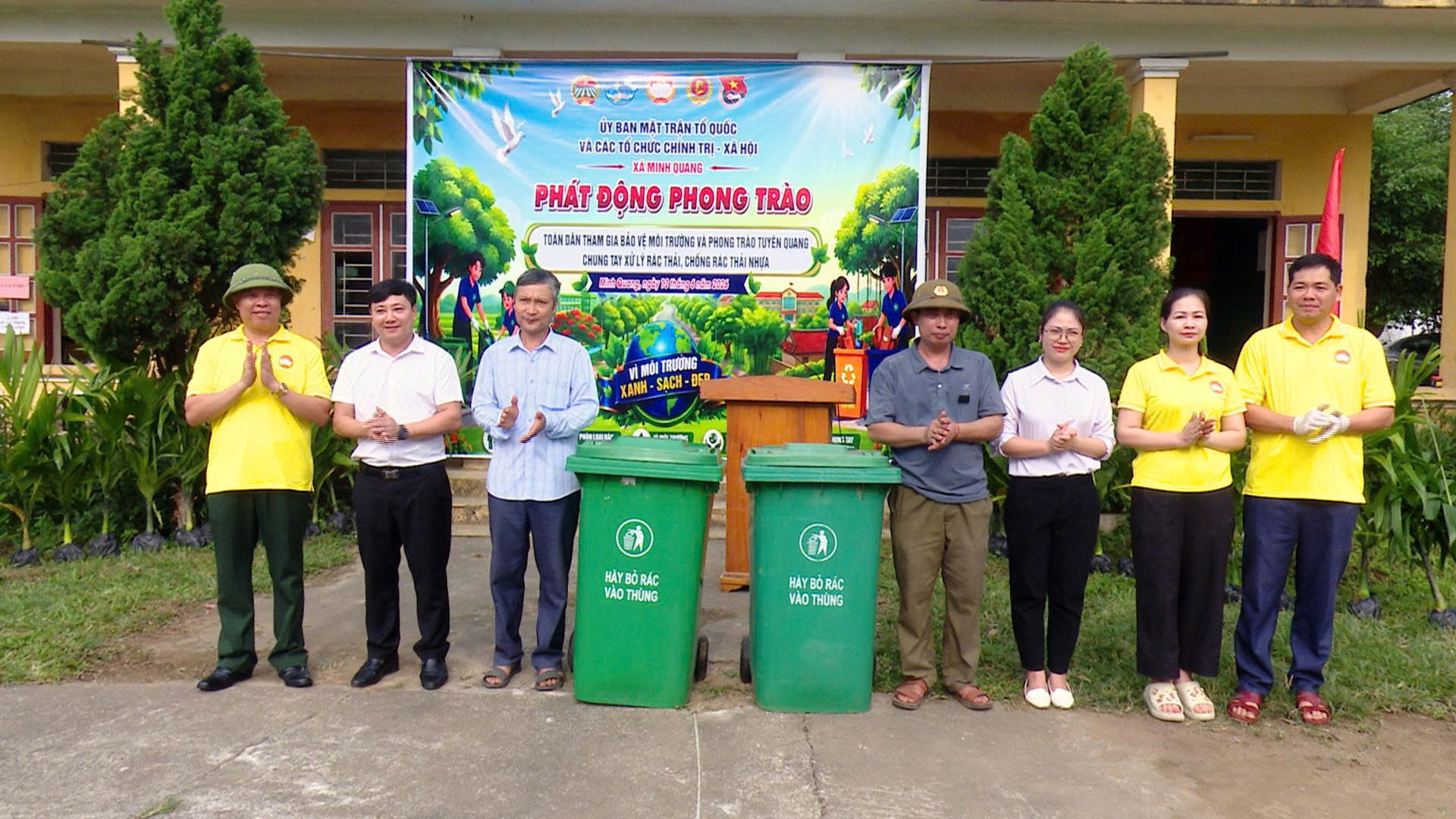 XÃ MINH QUANG PHÁT ĐỘNG PHONG TRÀO TOÀN DÂN THAM GIA BẢO VỆ MÔI TRƯỜNG VÀ PHONG TRÀO “TUYÊN QUANG CHUNG TAY XỬ LÝ RÁC THẢI, CHỐNG RÁC THẢI NHỰA”