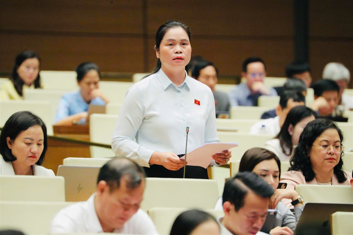 Phó Trưởng Đoàn đại biểu Quốc hội tỉnh Ma Thị Thúy đề nghị cần tháo gỡ vướng mắc khi áp dụng Luật Bảo vệ môi trường tại miền núi