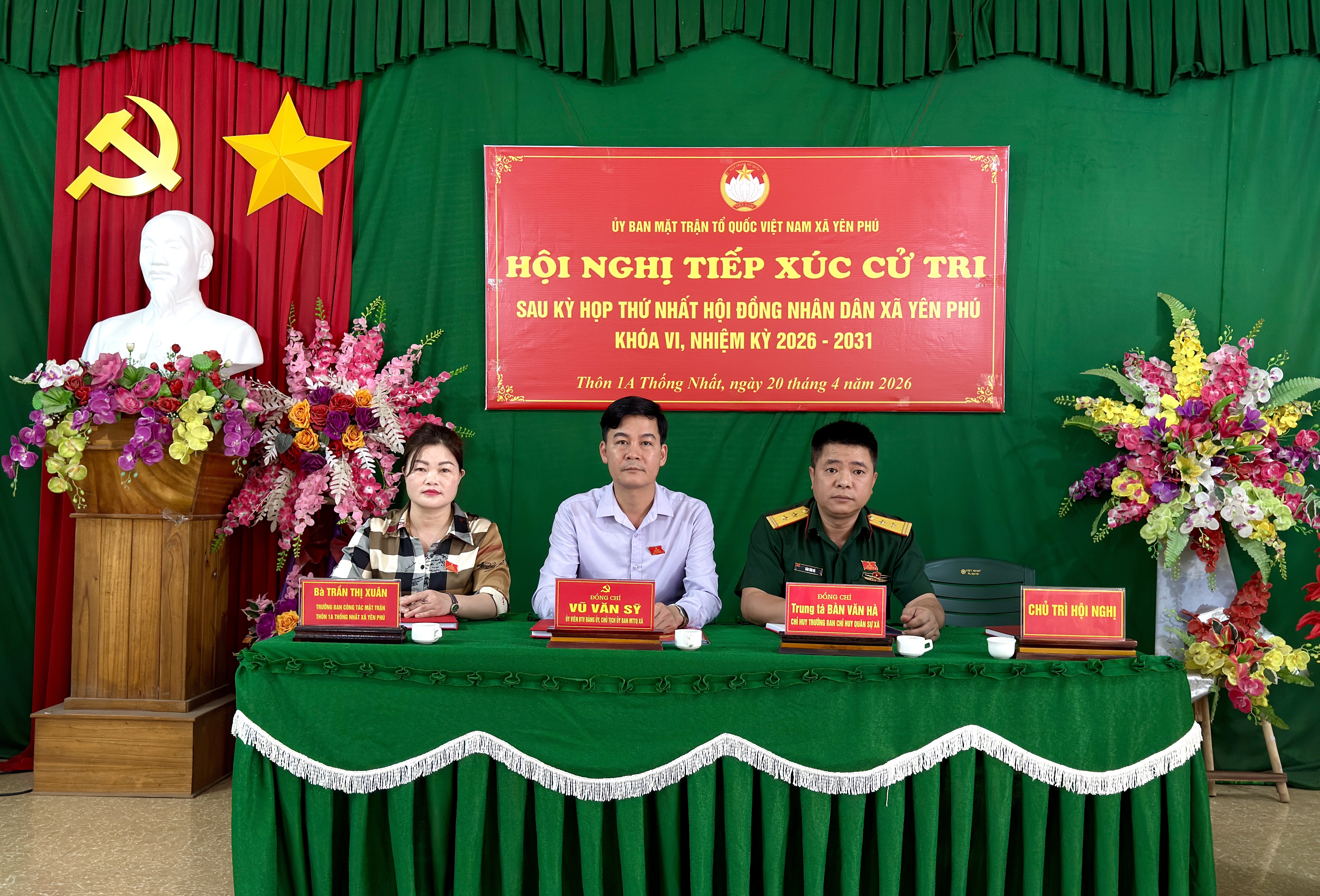 TỔ ĐẠI BIỂU SỐ 04 VÀ 05, ĐẠI BIỂU HỘI ĐỒNG NHÂN DÂN XÃ YÊN PHÚ TIẾP XÚC CỬ TRI SAU KỲ HỌP THỨ NHẤT HỘI ĐỒNG NHÂN DÂN XÃ KHÓA VI, NHIỆM KỲ 2026 - 2031