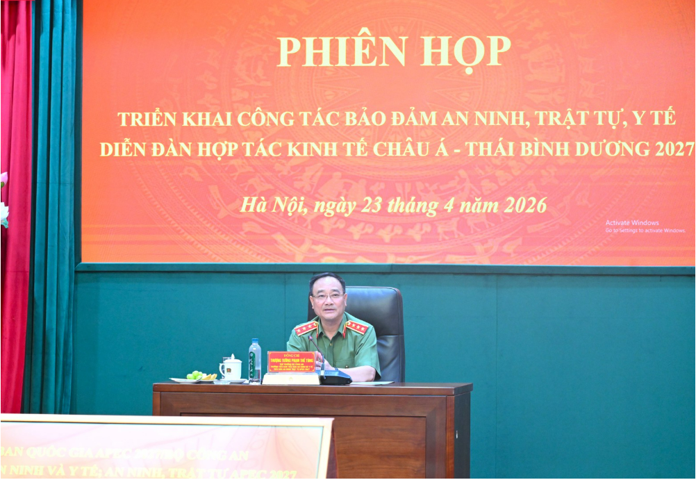 TRIỂN KHAI ĐỒNG BỘ, QUYẾT LIỆT CÔNG TÁC BẢO ĐẢM AN NINH, TRẬT TỰ APEC 2027 TỪ SỚM, TỪ XA, TỪ CƠ SỞ