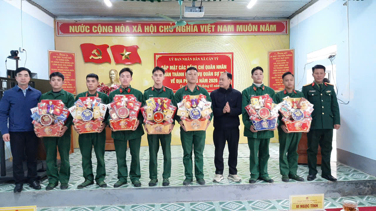 Cán Tỷ. Gặp mặt Quân nhân hoàn thành nghĩa vụ Quân sự trở về địa phương năm 2026