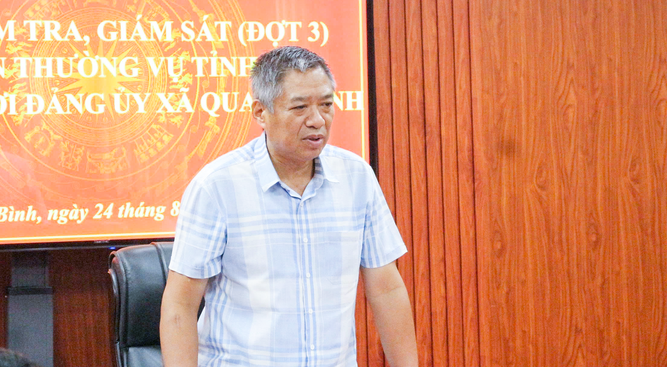 (Quang Bình – Tuyên Quang) Đoàn kiểm tra, giám sát 752 tỉnh Tuyên Quang làm việc về công tác cán bộ và khắc phục các hạn chế sau kiểm tra tại xã Quang Bình