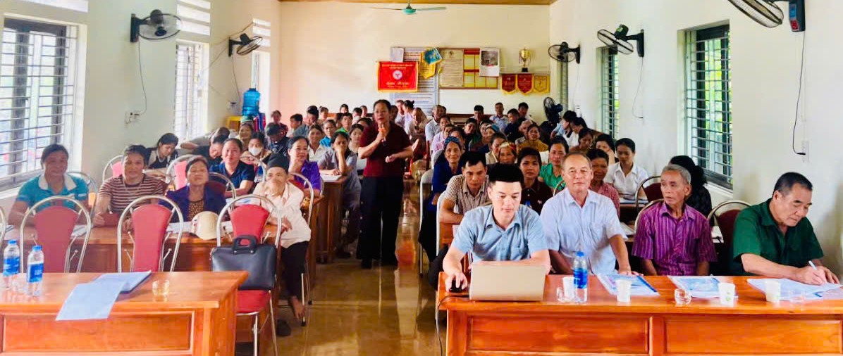 HỘI NÔNG DÂN XÃ BẰNG HÀNH TỔ CHỨC HỘI NGHỊ TUYÊN TRUYỀN KỸ THUẬT SẢN XUẤT CÂY TRỒNG, VẬT NUÔI THEO HƯỚNG NÔNG NGHIỆP HỮU CƠ, BỀN VỮNG