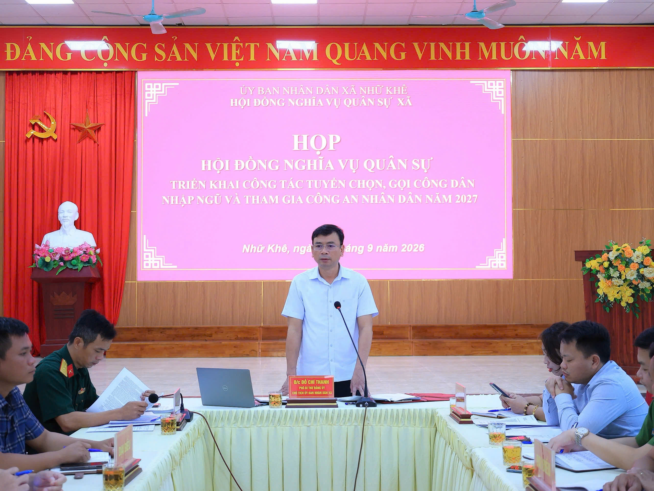 Xã Nhữ Khê triển khai công tác tuyển chọn, gọi công dân nhập ngũ năm 2027