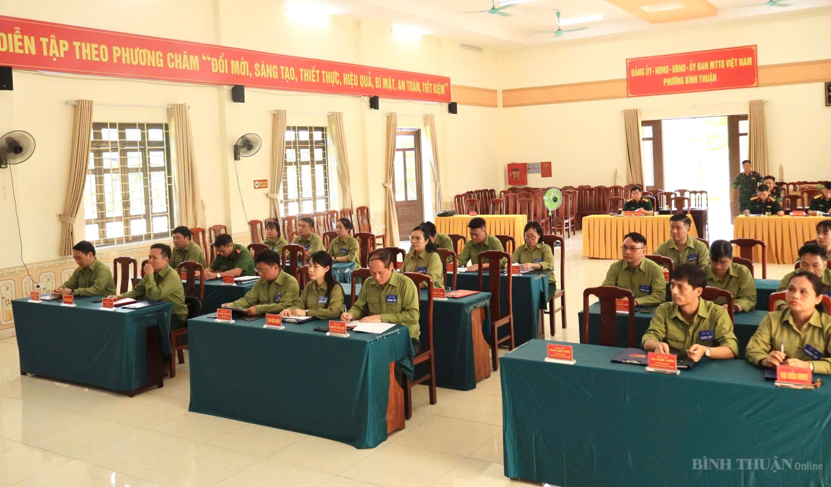 PHƯỜNG BÌNH THUẬN TỔ CHỨC LUYỆN TẬP DIỄN TẬP TÁC CHIẾN PHƯỜNG TRONG KHUNG VỰC PHÒNG THỦ NĂM 2026