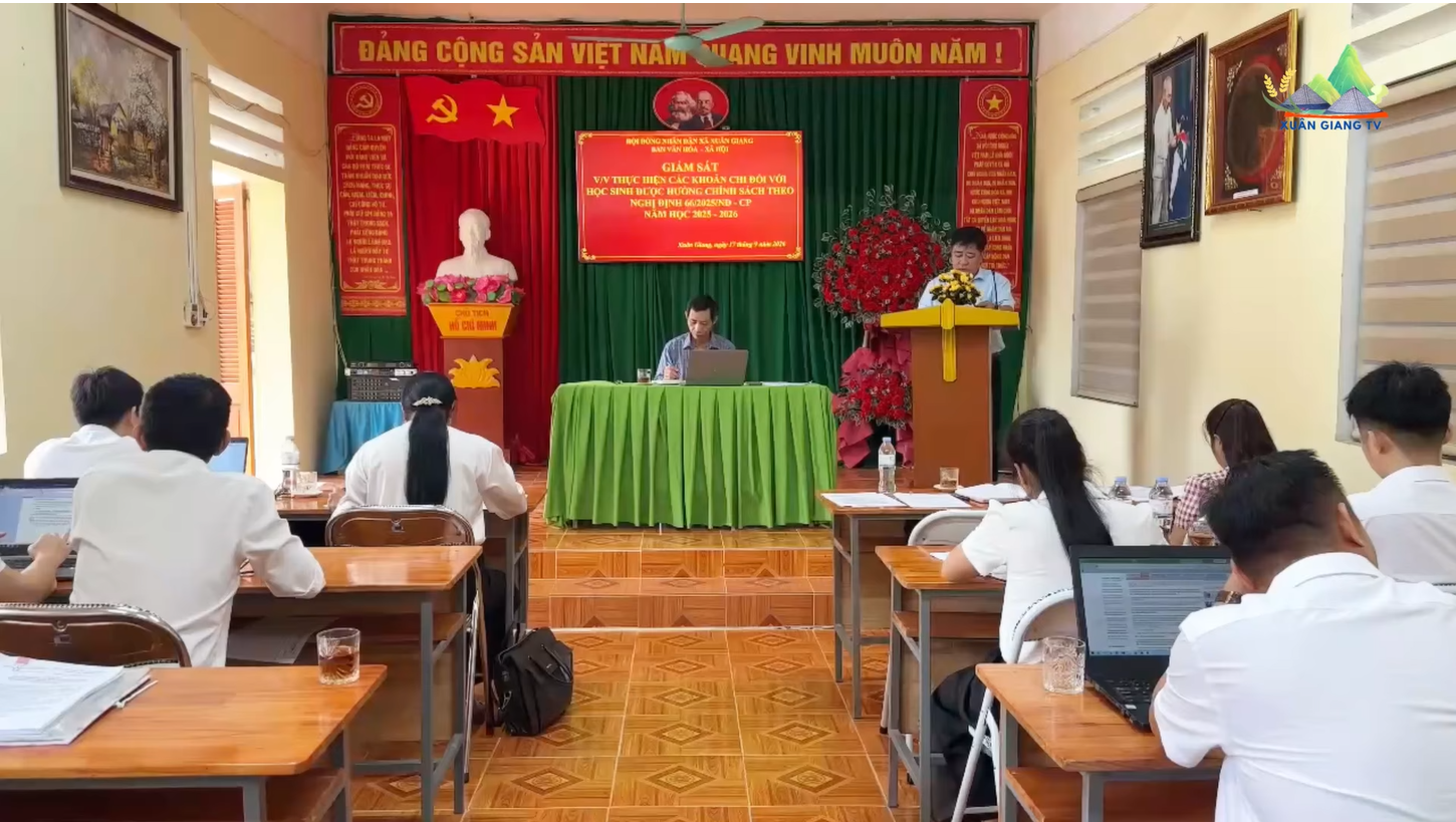 BAN VĂN HÓA - XÃ HỘI HĐND XÃ XUÂN GIANG GIÁM SÁT THỰC HIỆN NGHỊ ĐỊNH 66
