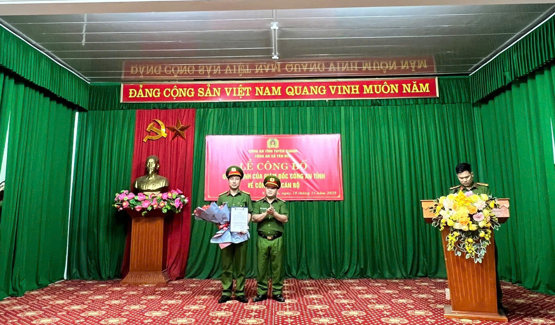 CÔNG BỐ QUYẾT ĐỊNH CỦA GIÁM ĐỐC CÔNG AN TỈNH VỀ CÔNG TÁC CÁN BỘ