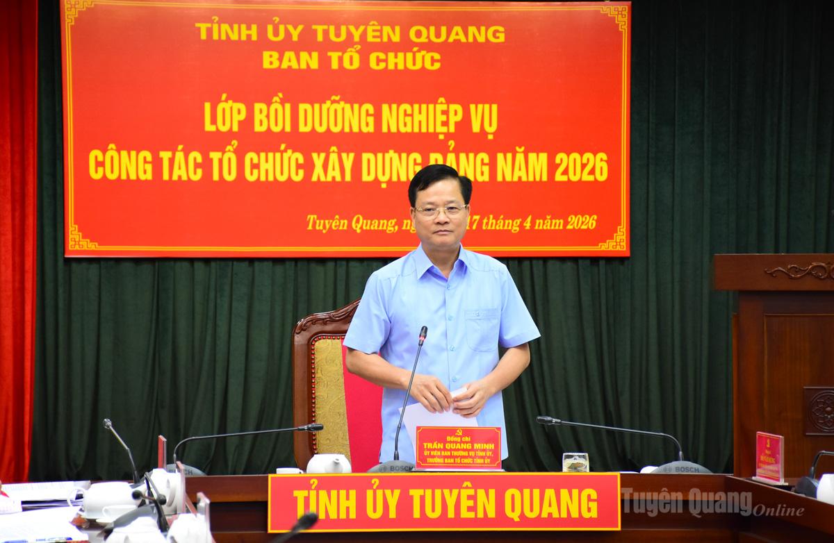 Trên 650 học viên hoàn thành lớp bồi dưỡng nghiệp vụ công tác tổ chức xây dựng Đảng năm 2026