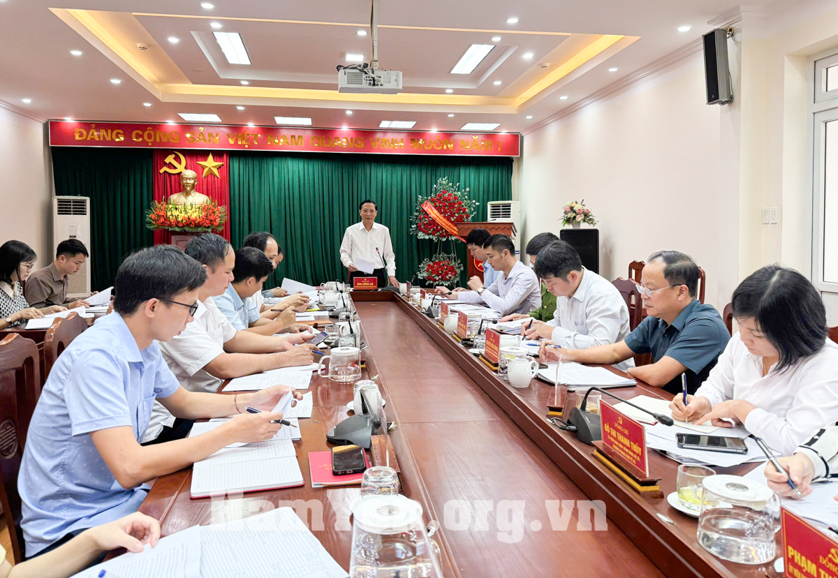 Đảng uỷ xã Hàm Yên họp Ban chỉ đạo về phát triển khoa học, công nghệ, đổi mới, sáng tạo, chuyển đổi số