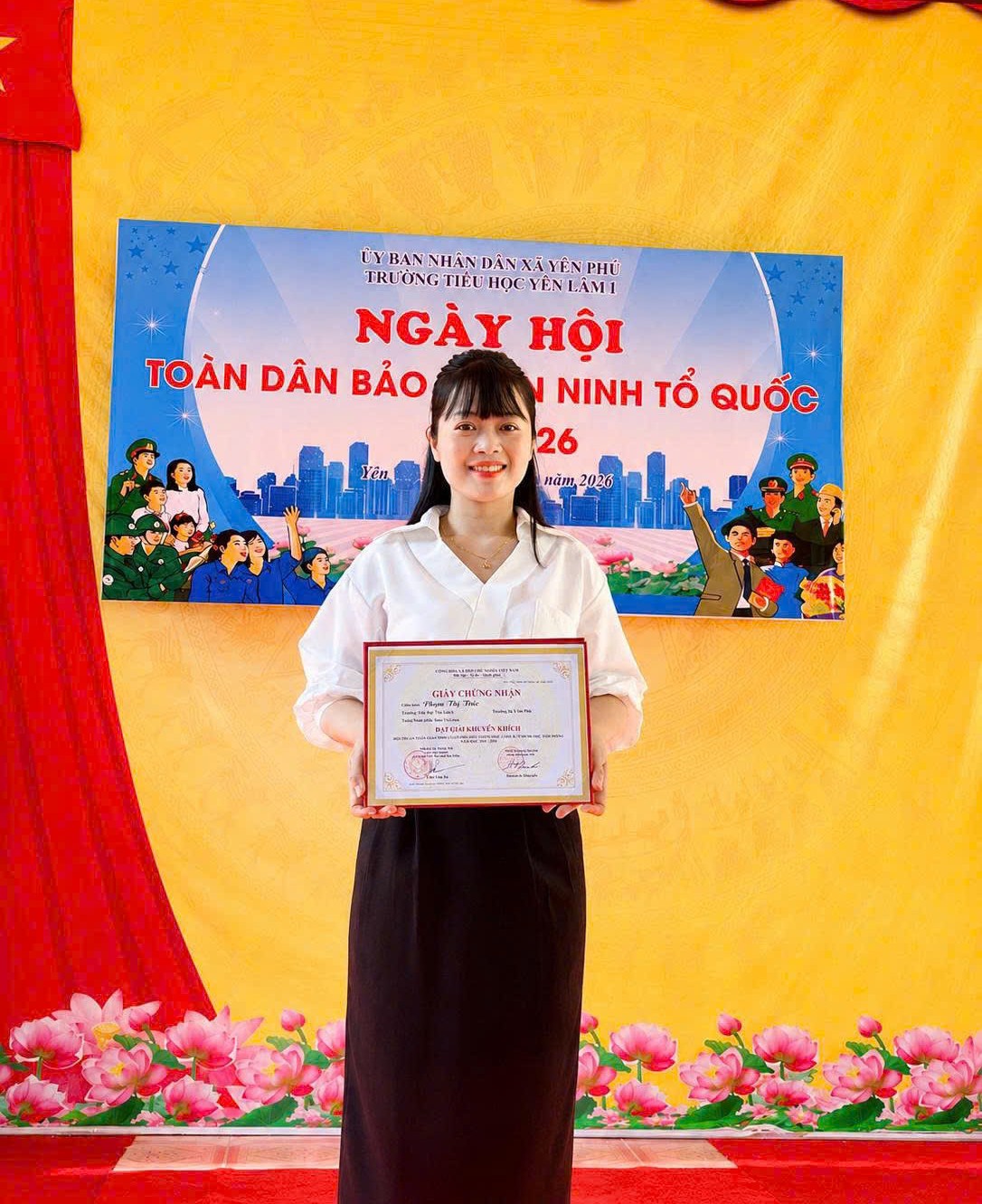 TRƯỜNG TIỂU HỌC YÊN LÂM 1 THAM DỰ VÀ ĐẠT GIẢI THƯỞNG TRONG HỘI THI AN TOÀN GIAO THÔNG CẤP TIỂU HỌC, TRUNG HỌC CƠ SỞ VÀ TRUNG HỌC PHỔ THÔNG NĂM HỌC 2025 - 2026