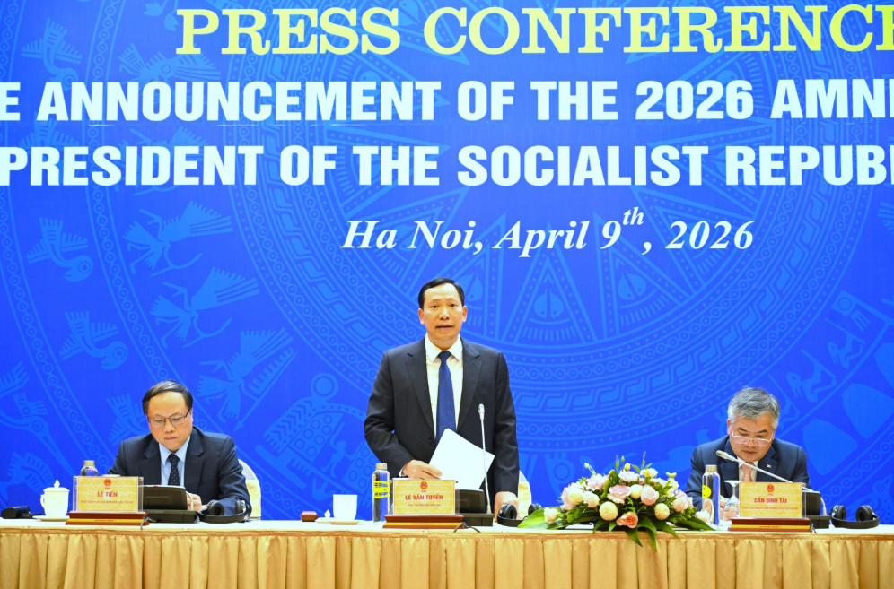 HỌP BÁO CÔNG BỐ QUYẾT ĐỊNH VỀ ĐẶC XÁ NĂM 2026