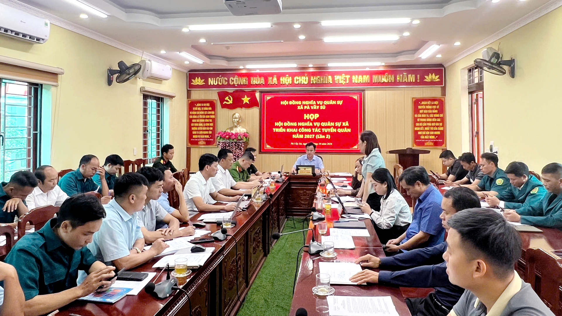 Xã Pà Vầy Sủ triển khai công tác khám tuyển, gọi công dân nhập ngũ năm 2027