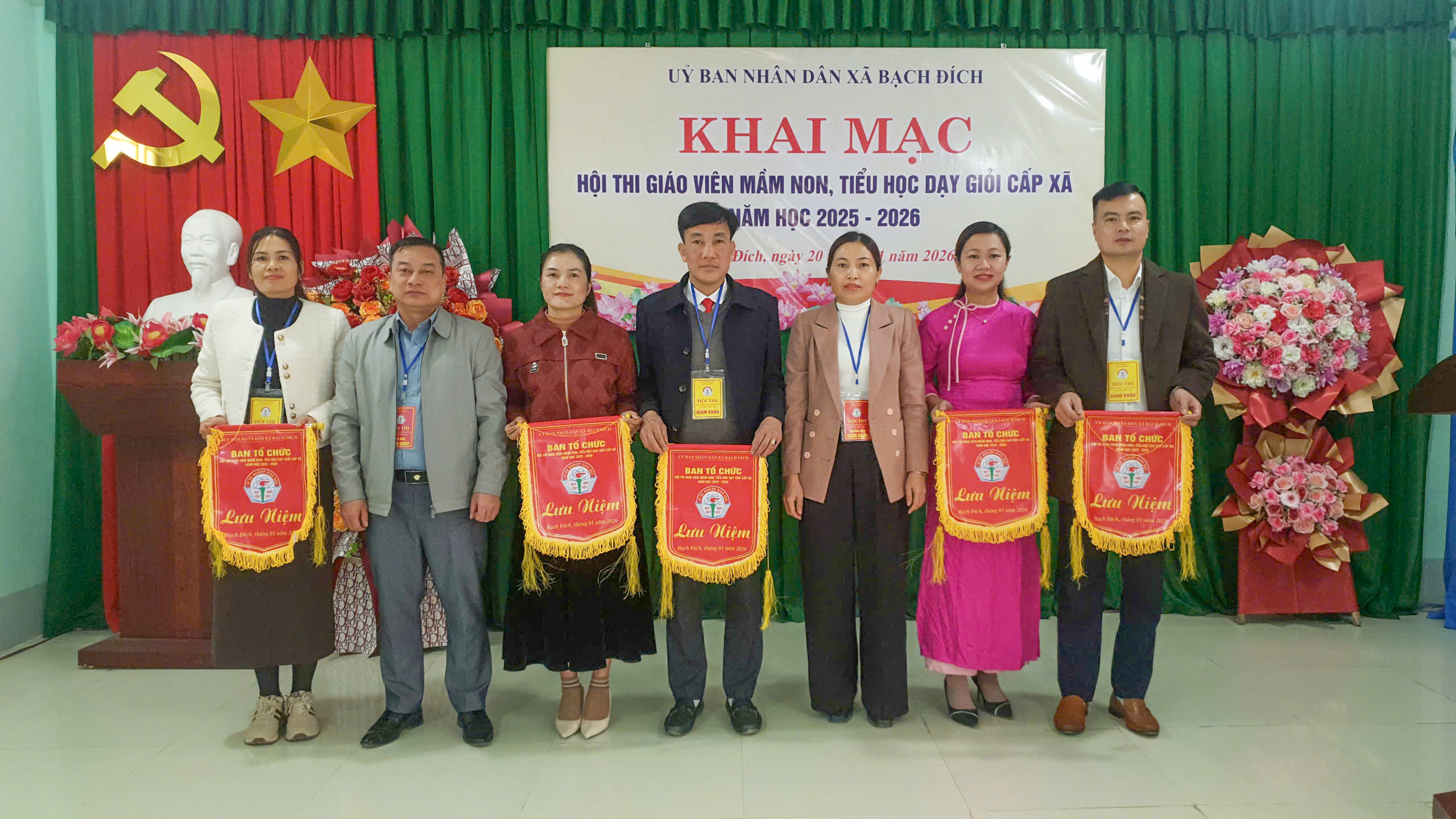 Bạch Đích khai mạc Hội thi giáo viên mầm non, tiểu học dạy giỏi cấp xã năm học 2025 – 2026