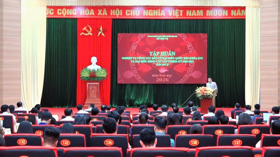 Tập huấn nghiệp vụ công tác bầu cử đại biểu Quốc hội và đại biểu HĐND các cấp tại cụm 4-xã Bắc Quang