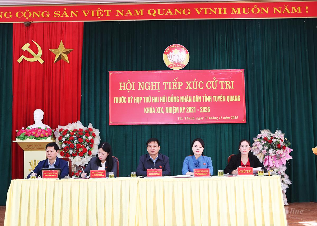 Tổ đại biểu số 5 HĐND tỉnh tiếp xúc cử tri tại xã Tân Thanh trước Kỳ họp thứ hai, HĐND tỉnh khóa XIX, nhiệm kỳ 2021 – 2026.