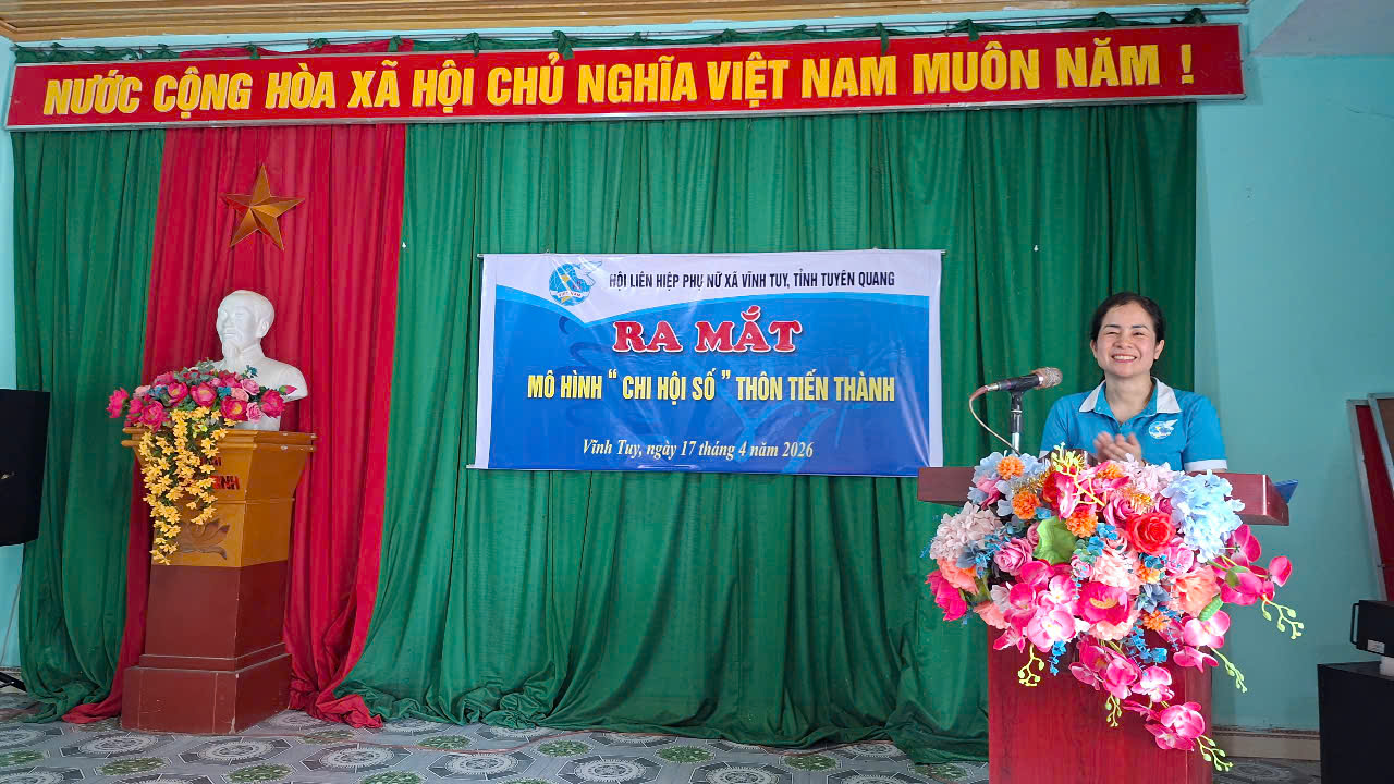 Hội LHPN xã Vĩnh Tuy ra mắt mô hình “Chi hội số”, đẩy mạnh chuyển đổi số gắn với tuyên truyền pháp luật