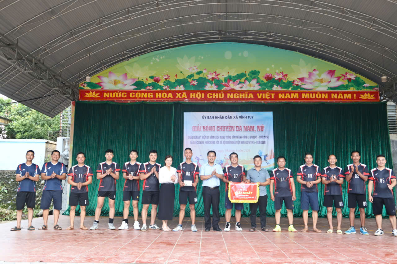BẾ MẠC GIẢI BÓNG CHUYỀN DA NAM, NỮ XÃ VĨNH TUY NĂM 2026