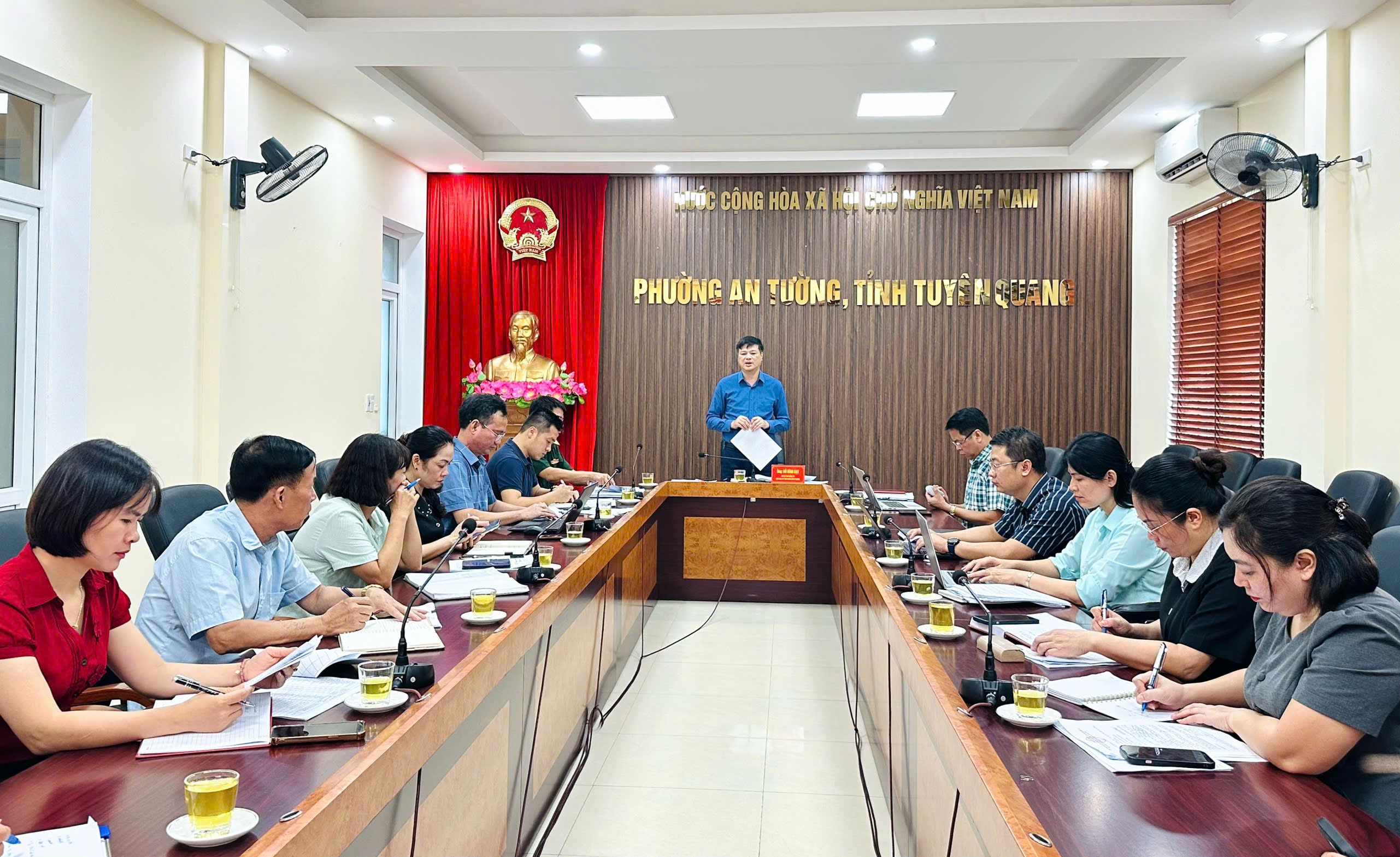 Hội đồng Nghĩa vụ quân sự phường An Tường họp triển khai công tác tuyển quân năm 2027