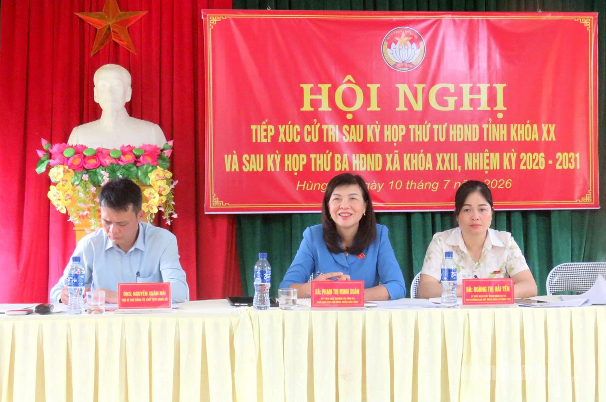 Đại biểu HĐND tỉnh tiếp xúc cử tri các địa phương