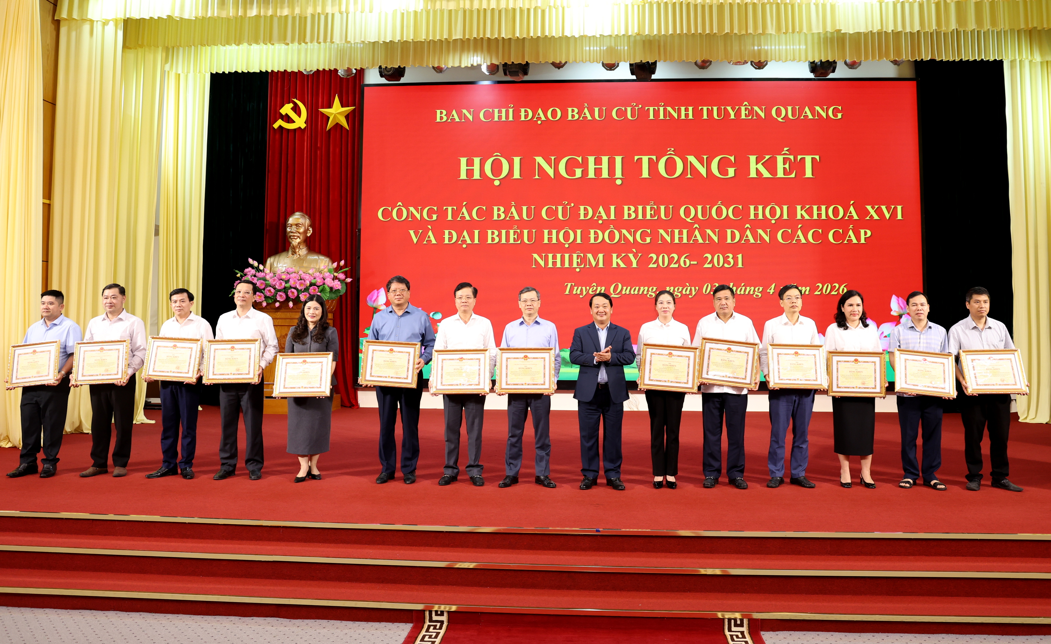 Tổng kết công tác bầu cử đại biểu Quốc hội khóa XVI và đại biểu HĐND các cấp nhiệm kỳ 2026-2031