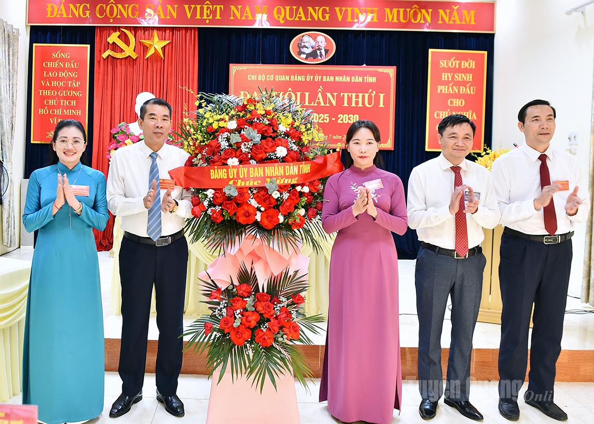 Chi bộ Cơ quan Đảng ủy UBND tỉnh tổ chức Đại hội lần thứ nhất, nhiệm kỳ 2025-2030