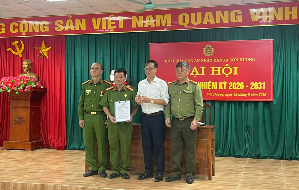 ĐẠI HỘI HỘI CỰU CÔNG AN NHÂN DÂN XÃ SƠN DƯƠNG 2026 - 2031