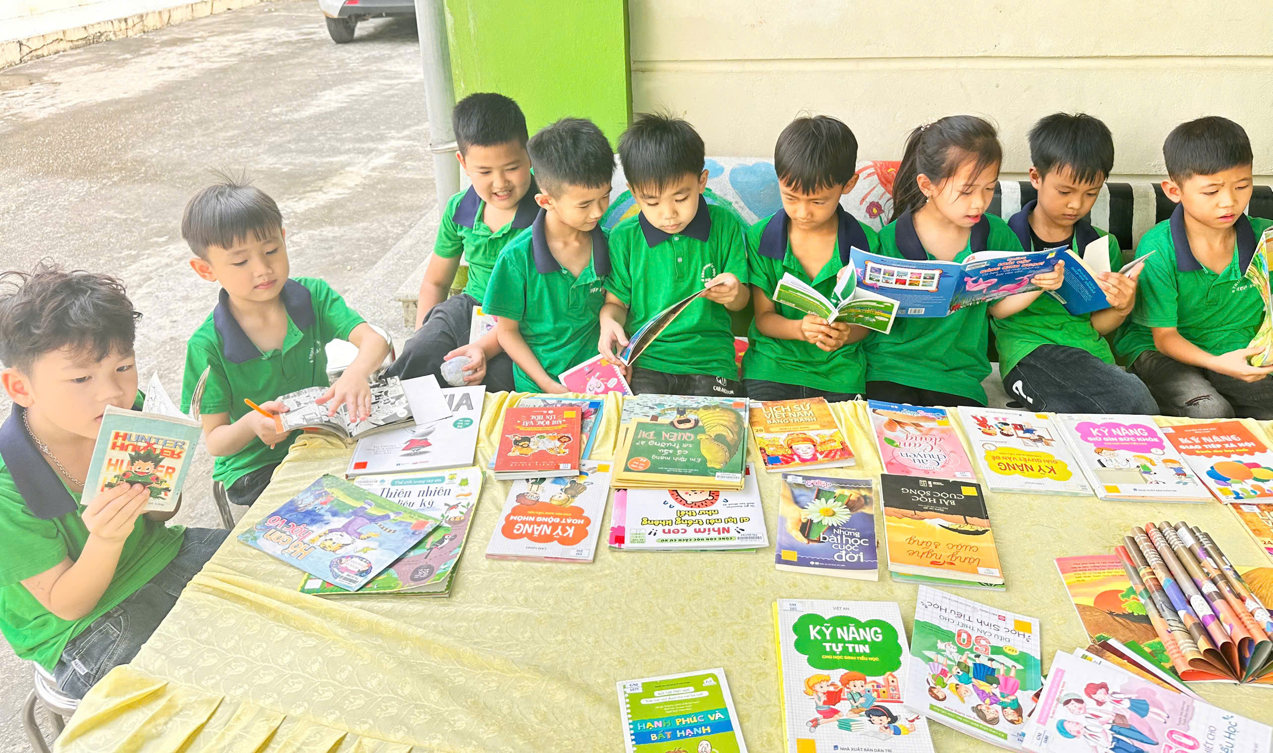 Trường Tiểu học Hợp Hòa tổ chức Ngày hội đọc sách hưởng ứng Ngày sách Việt Nam năm 2026