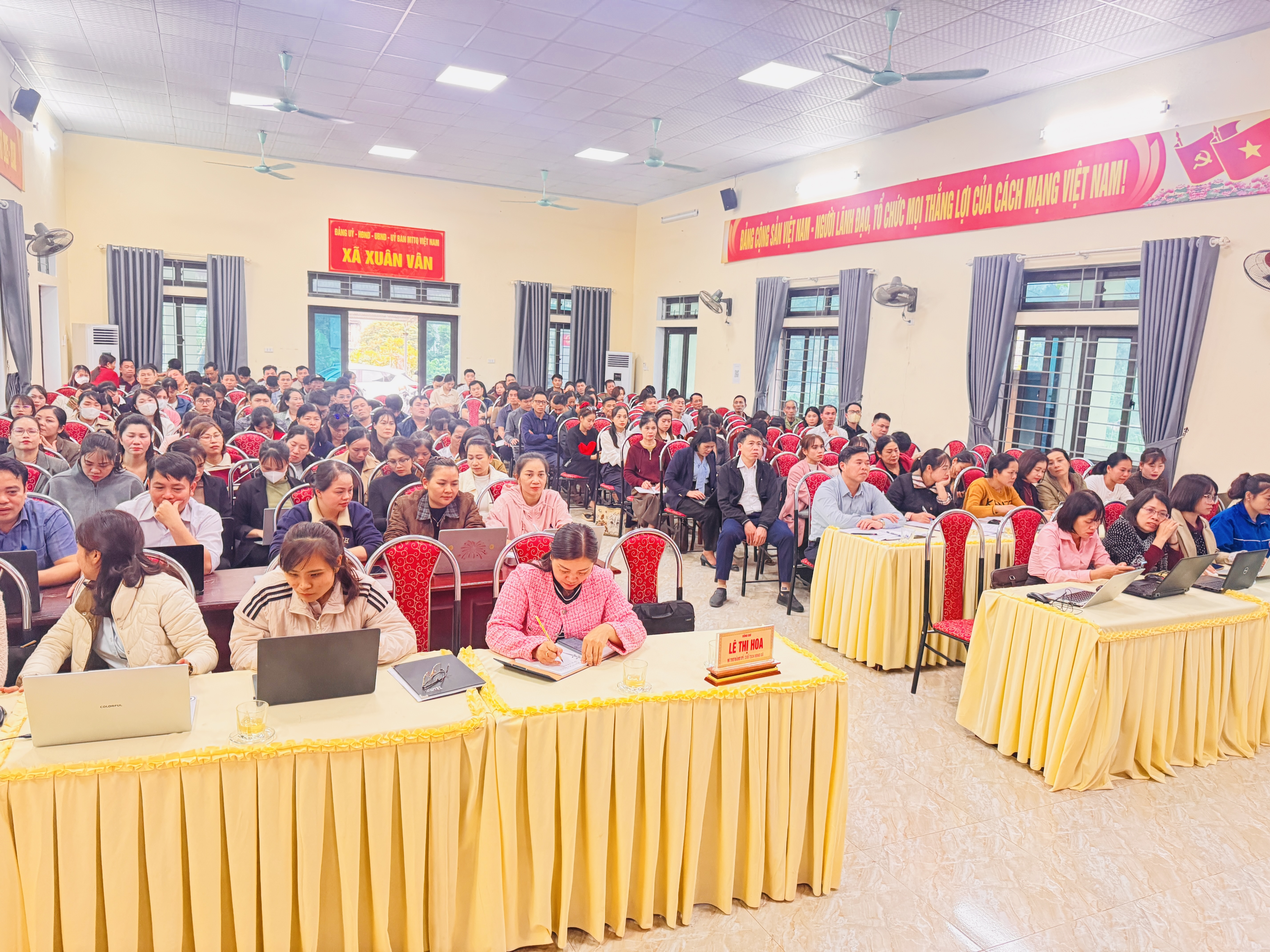 Xã Xuân Vân triển khai nghiệp vụ công tác bầu cử   