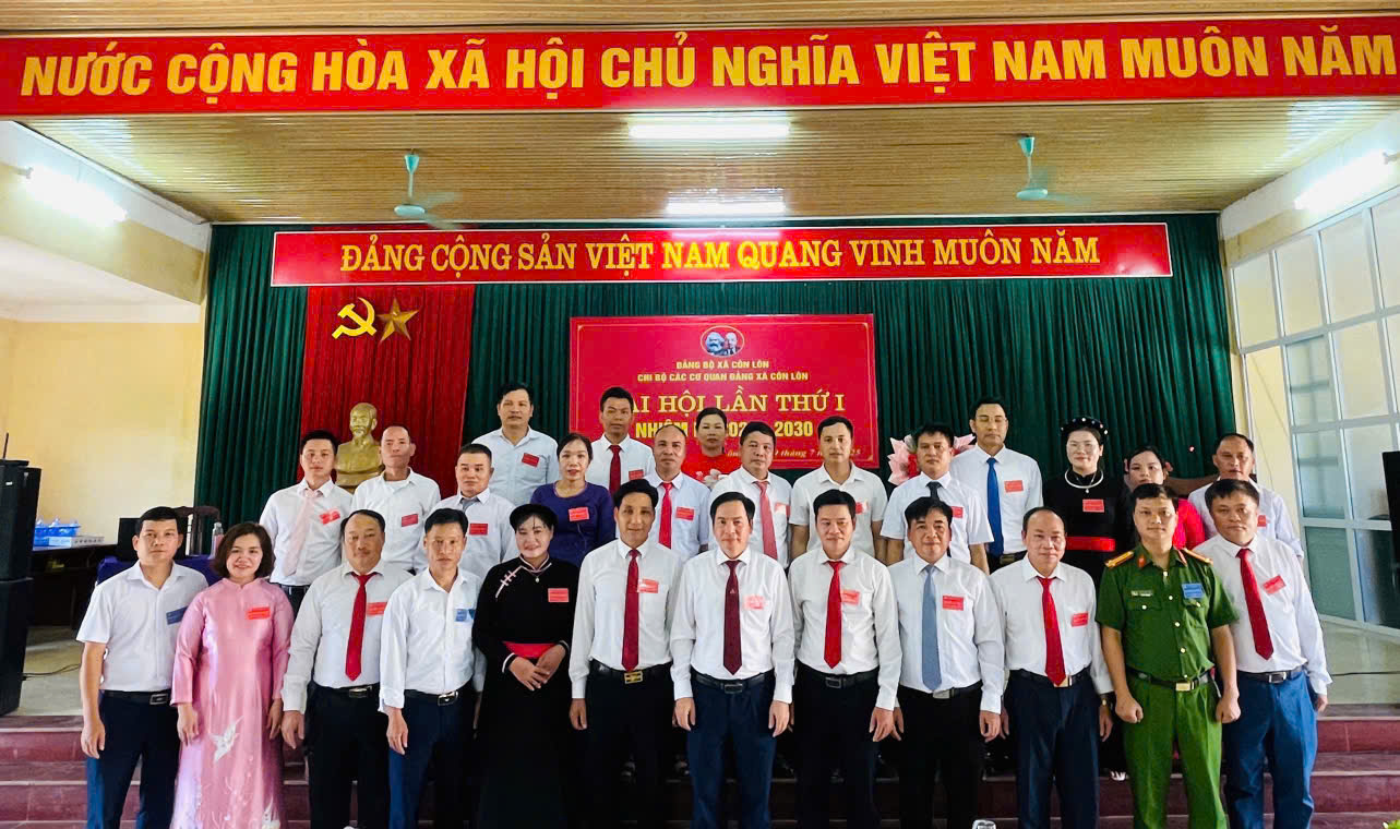 ĐẠI HỘI CHI BỘ CÁC CƠ QUAN ĐẢNG VÀ CHI BỘ ỦY BAN NHÂN DÂN XÃ CÔN LÔN NHIỆM KỲ 2025–2030