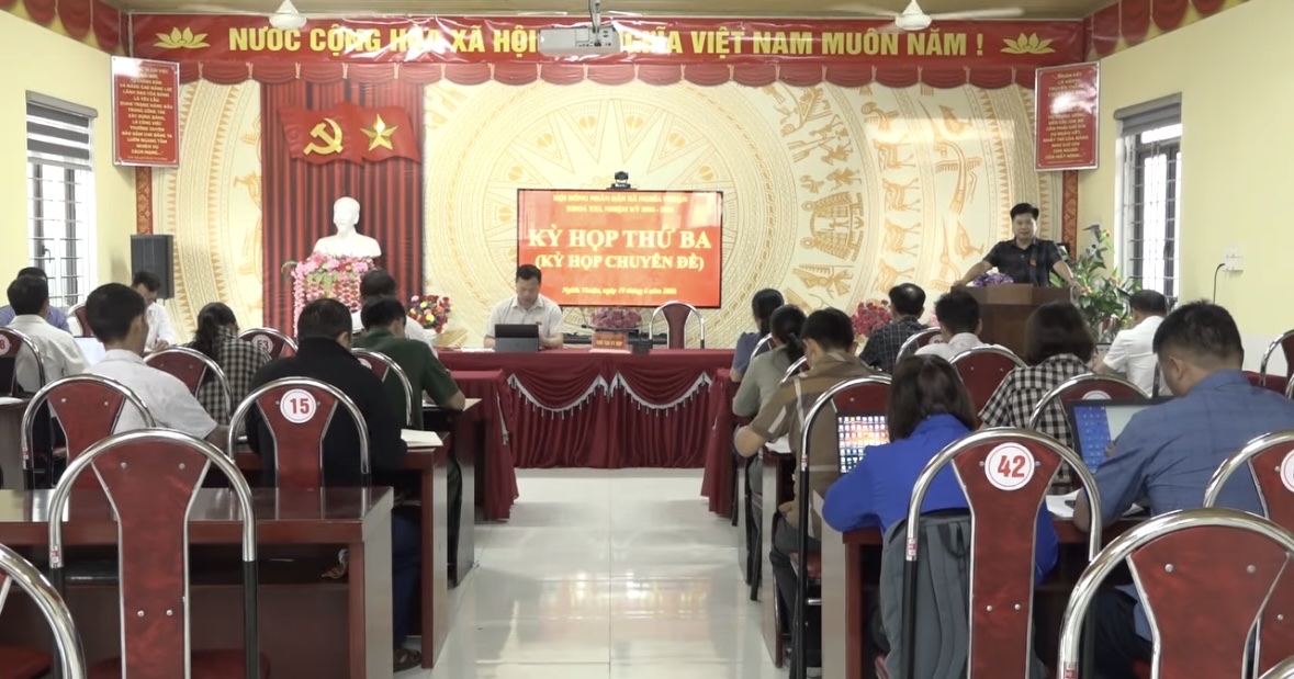 Kỳ họp thứ Ba (Chuyên đề) HĐND xã Nghĩa Thuận khóa XXI, nhi  ệm kỳ 2026 - 2031