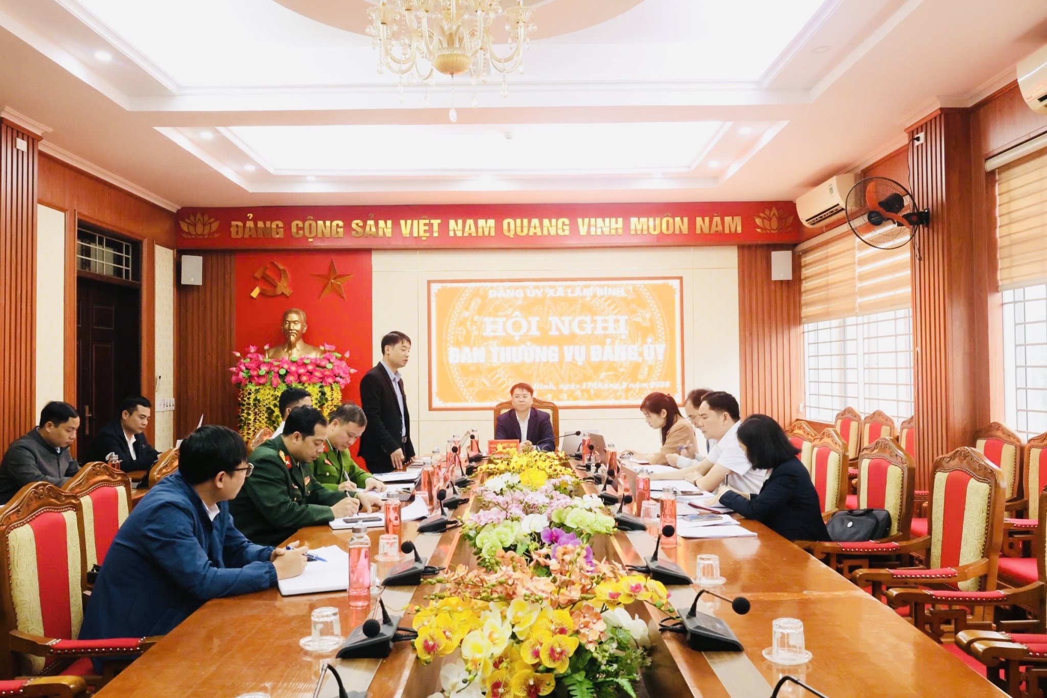 Hội nghị Ban Thường vụ Đảng uỷ xã Lâm Bình