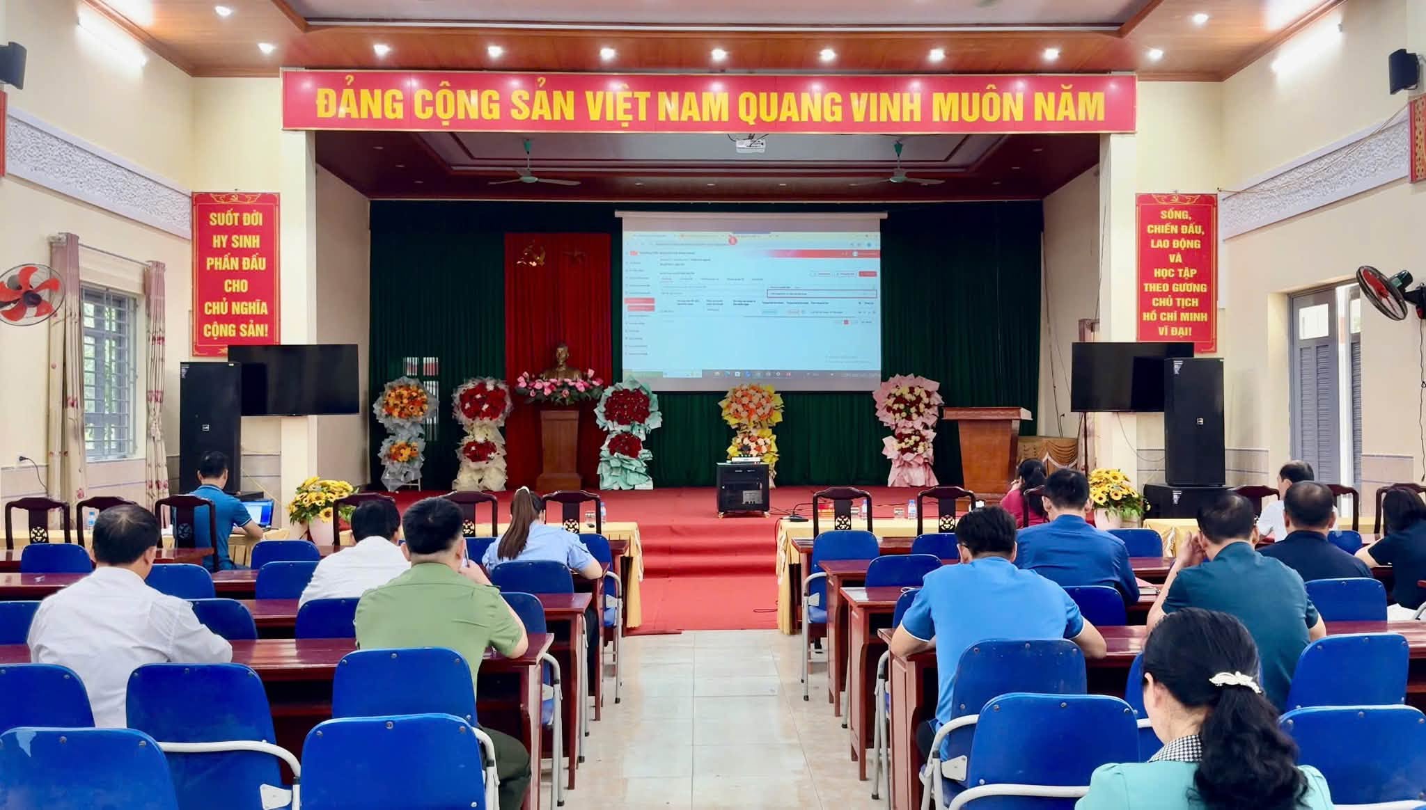Yên Nguyên tham gia hội nghị trực tuyến tập huấn các chức năng trên Phần mềm Cơ sở dữ liệu đảng viên 4.0