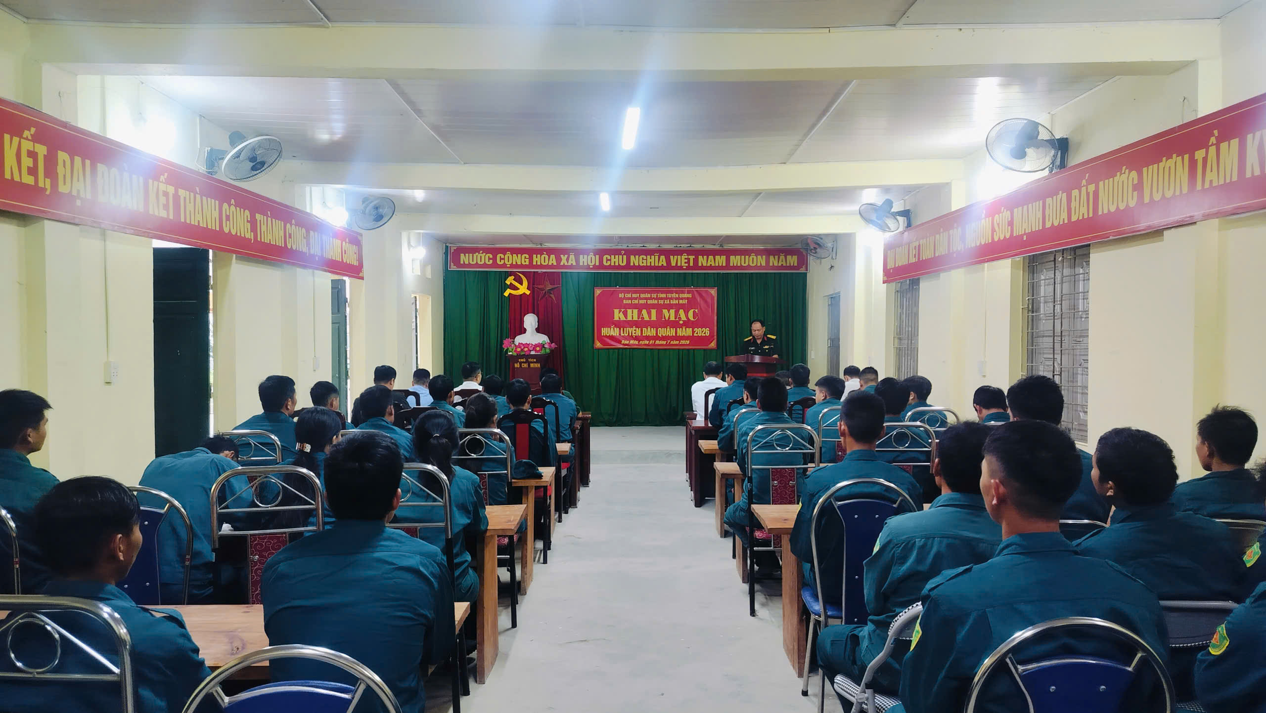XÃ BẢN MÁY KHAI MẠC HUẤN LUYỆN DÂN QUÂN NĂM 2026
