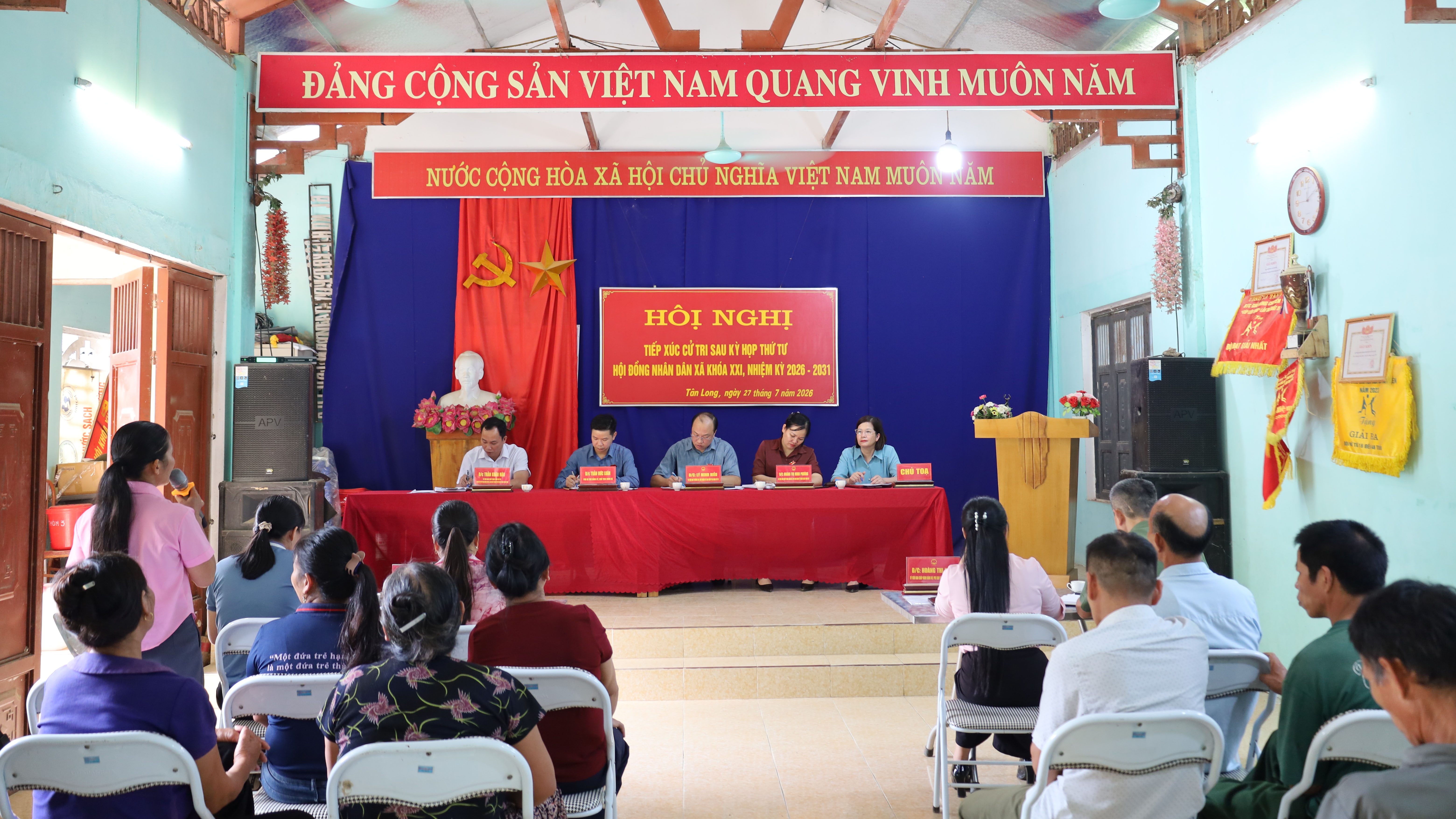 Tổ đại biểu số 01 Hội đồng nhân dân xã Tân Long khóa XXI, nhiệm kỳ 2026 - 2031  tiếp xúc cử tri sau kỳ họp tiếp  thứ tư 