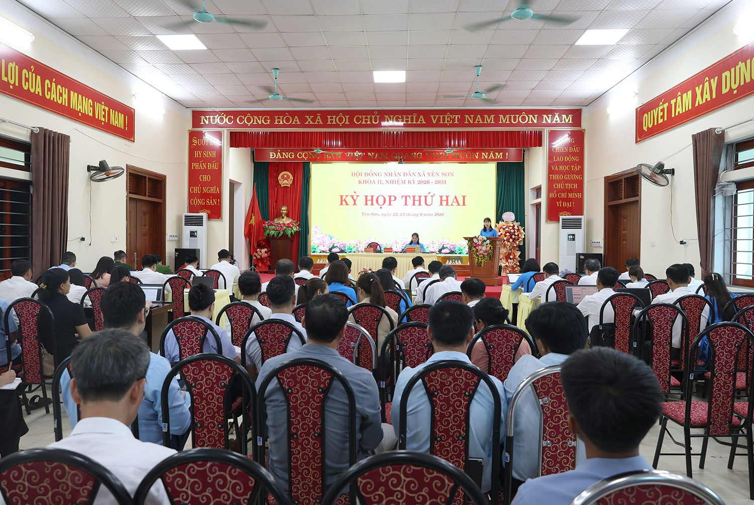 Kỳ họp thứ hai HĐND xã Yên Sơn khóa II nhiệm kỳ 2026 – 2031
