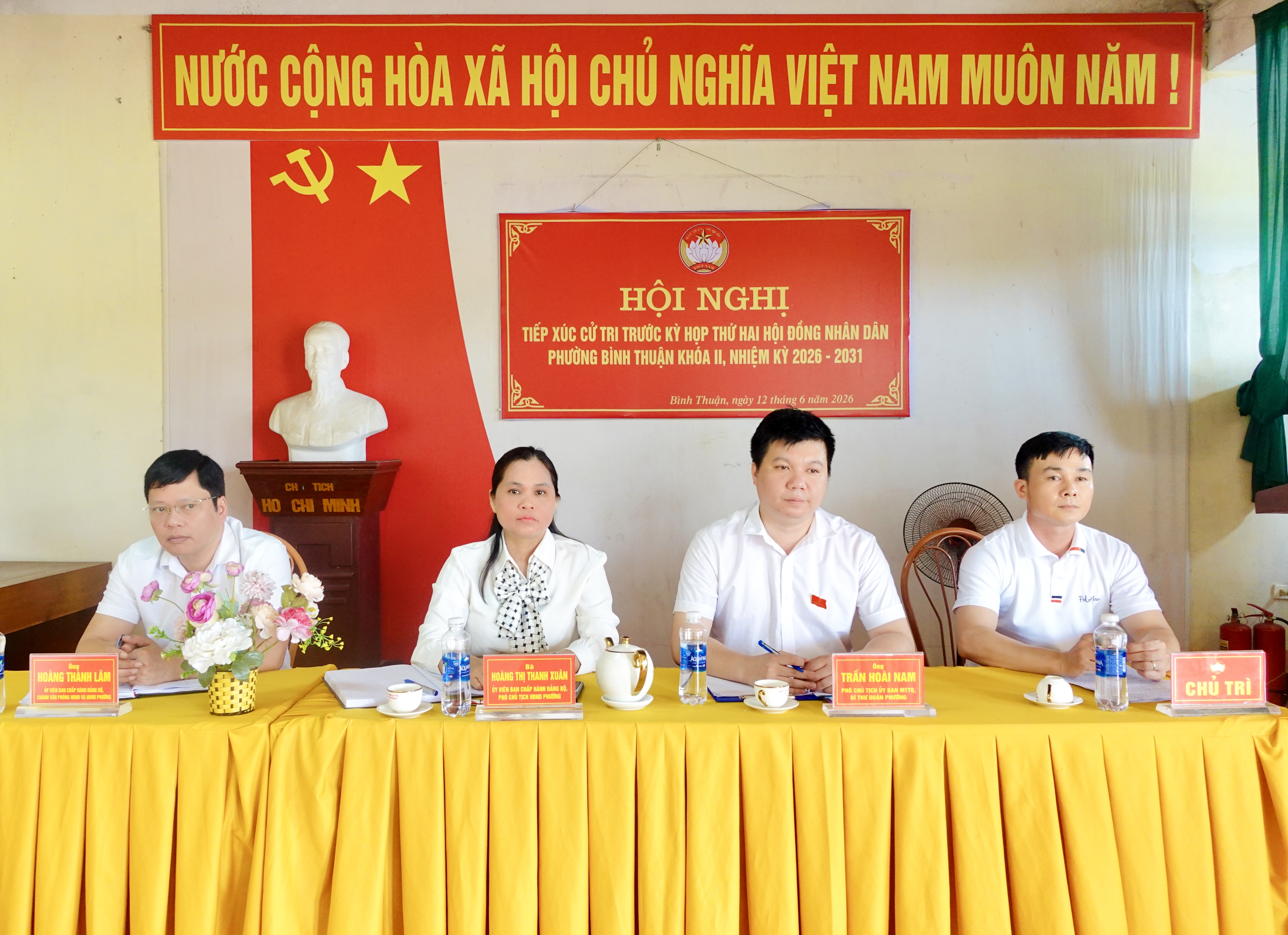 TỔ ĐẠI BIỂU SỐ 01 HĐND PHƯỜNG BÌNH THUẬN TIẾP XÚC CỬ TRI TRƯỚC KỲ HỌP THỨ HAI HĐND PHƯỜNG KHÓA II, NHIỆM KỲ 2026 - 2031