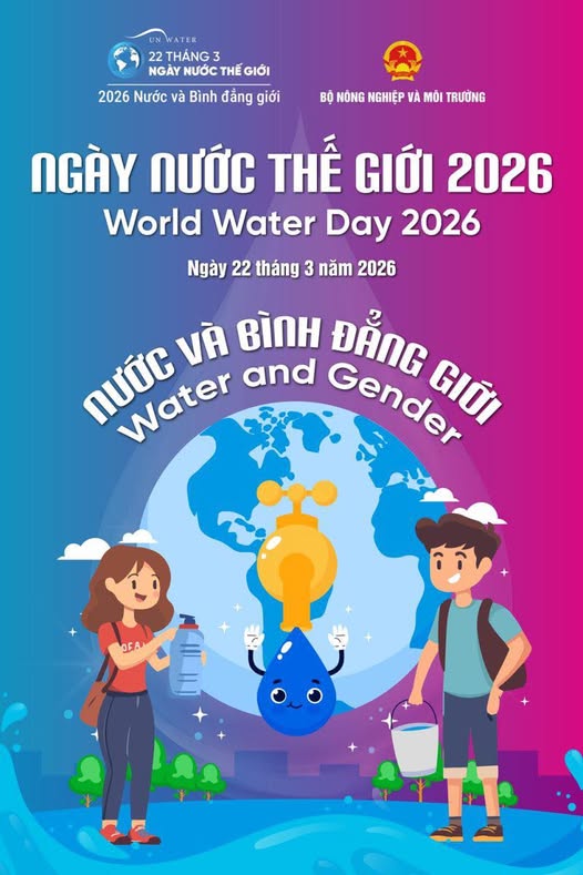 Phát động hưởng ứng Ngày Nước thế giới và Ngày Khí tượng thế giới năm 2026.
