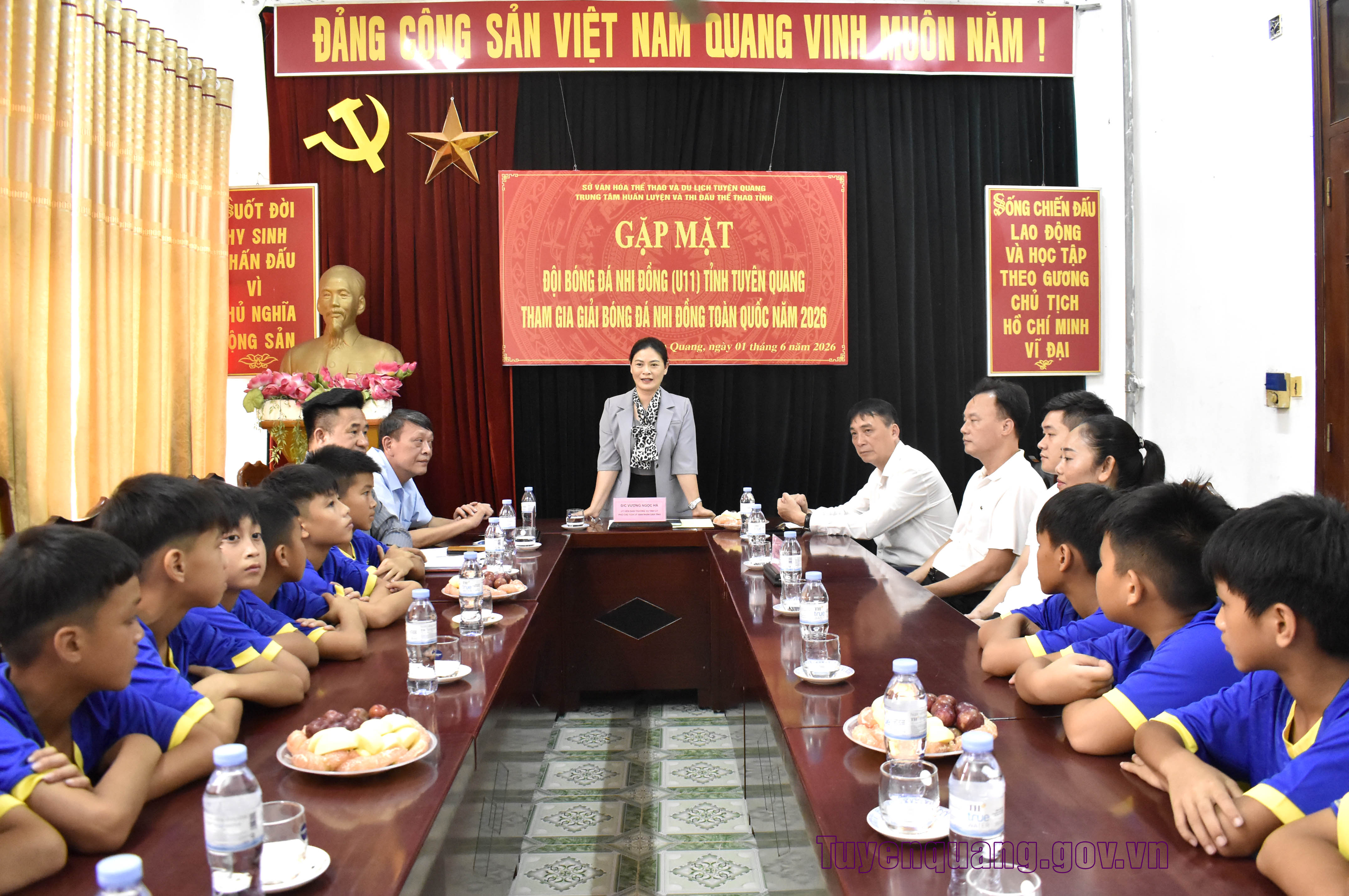 Gặp mặt Đội tuyển bóng đá Nhi đồng (U11) Tuyên Quang tham dự Giải Bóng đá U11 toàn quốc - Cúp Nestlé Milo năm 2026