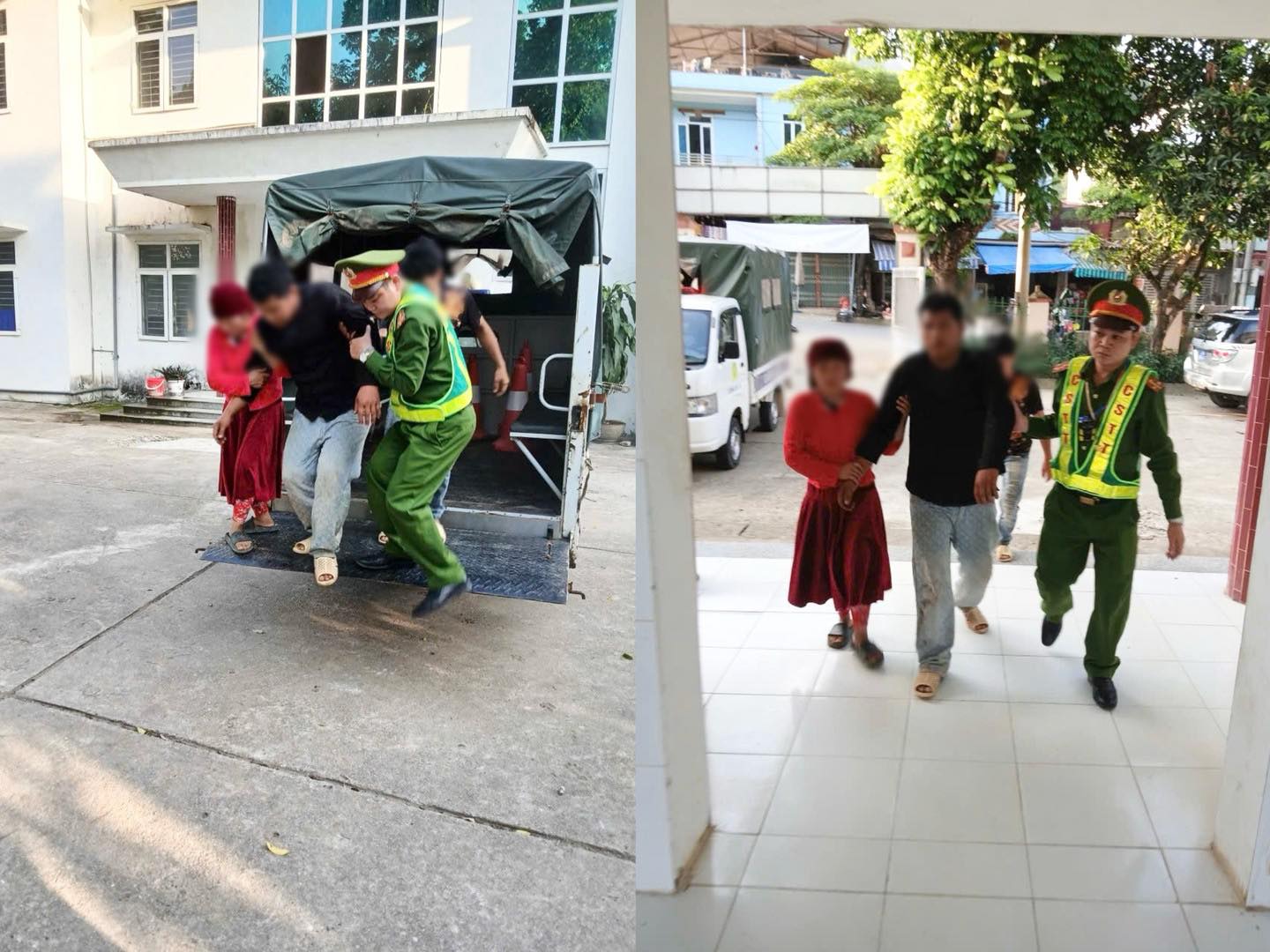 CÔNG AN XÃ MẬU DUỆ KỊP THỜI HỖ TRỢ ĐƯA NGƯỜI DÂN BỊ NẠN ĐI CẤP CỨU