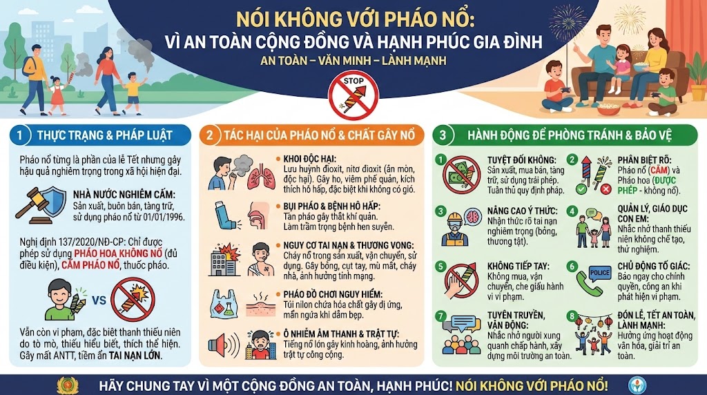 Tăng cường phòng ngừa, đấu tranh với hoạt động sản xuất pháo trái pháp luật